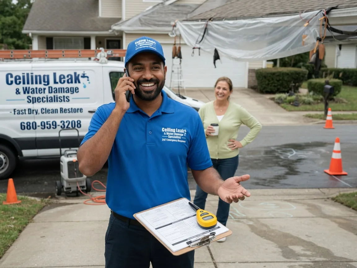 Ceiling Leak Cleanup Gordonville, TX FAQs